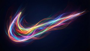 Abstract Swoosh Art