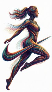 Abstract Swoosh Figure