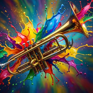 Abstract Trumpet Splash