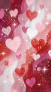 Abstract Valentine Glitter