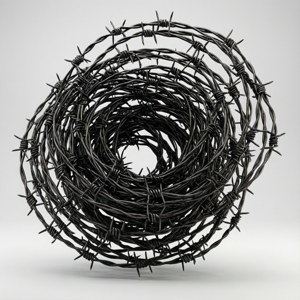 Abstract Wire Spiral