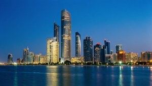 Abu Dhabi Corniche Blue Hour