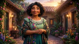 Abuela in the Courtyard