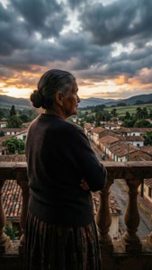 Abuela on Balcony
