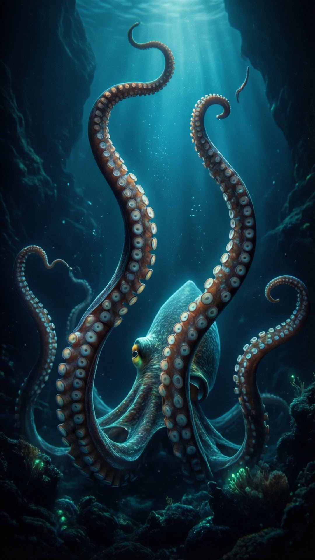 Abyssal Tentacles by Wallpapers.art Studio