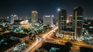 Accra Night Skyline