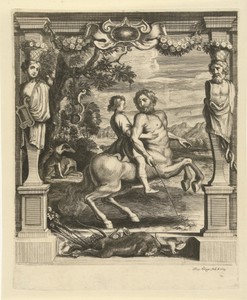 Achilles onderwezen door Chiron