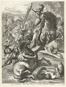 Achilles verslaat Telephos; intocht van Ferdinand te Gent in 1635