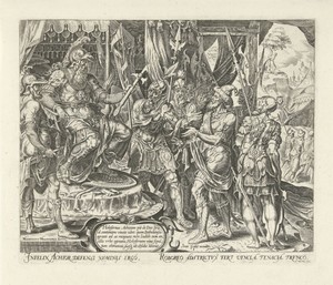 Achior voor Holofernes