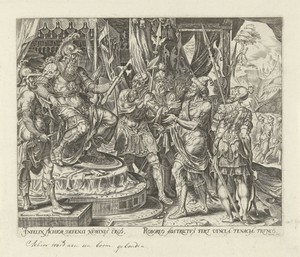Achior voor Holofernes