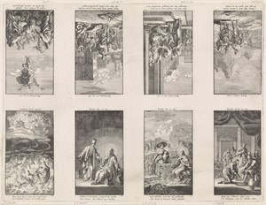 Acht Nieuw Testamentische scènes op een blad