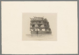 Achtersteven van het oorlogsschip Asia