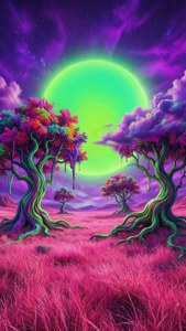 Acid Fantasy Landscape