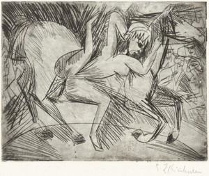 Acrobat on a Horse (Voltigeuse zu Pferd)