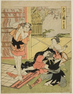 Act Eleven: Night Raid on Moronao's Mansion from the play Chushingura (Treasury of Forty-seven Loyal Retainers)