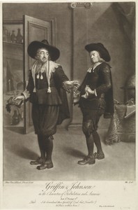 Acteurs Griffin en Johnson in de rollen van Tribulation and Ananias