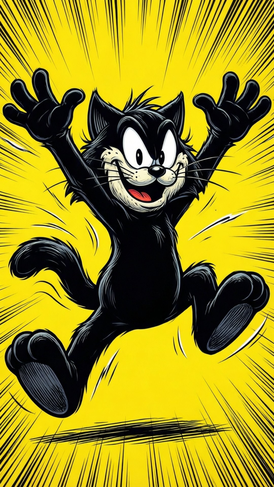 Action Jump Felix by Wallpapers.art Studio