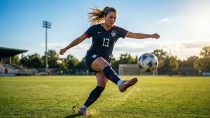 Action Kick on the Field