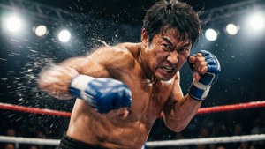 Action Punch Mid-Strike