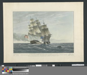 Action with the Spanish Slave Frigate 'Velos Passaheros' Captured by Boarding by H.M. Ship 'Primrose' Commander W. Boughton, off Wydah Bight of Benin, September 6, 1830
