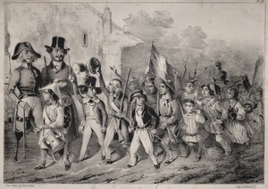 Actualités:  Bon!  Les moutards en veulent sussi!  quand on parle de guerre!  comme toute ca prend feu! ... On voit que c'est de la plante indigène!... ca promet!!