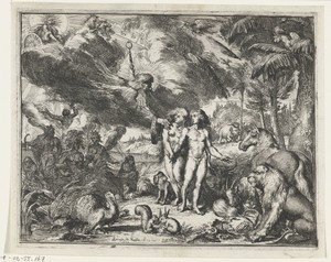 Adam en Eva in het paradijs