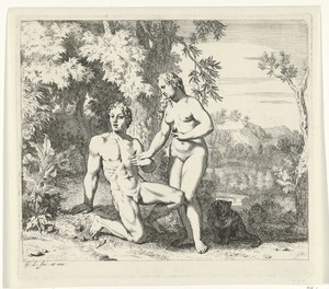 Adam en Eva in het paradijs