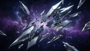 Adamantium Shards in Space