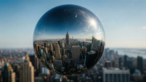 Adamantium Sphere Reflection