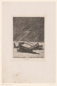 Adelaar verpletterd onder het gewicht van Les Châtiments door Victor Hugo