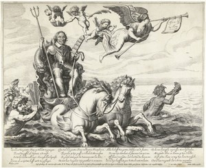 Admiraal Maarten Harpertsz. Tromp op triomfwagen