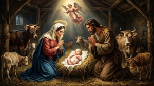 Adoration in the Stable