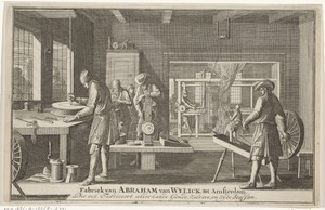 Adreskaart van Abraham van Wylick