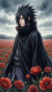 Adult Sasuke in Field