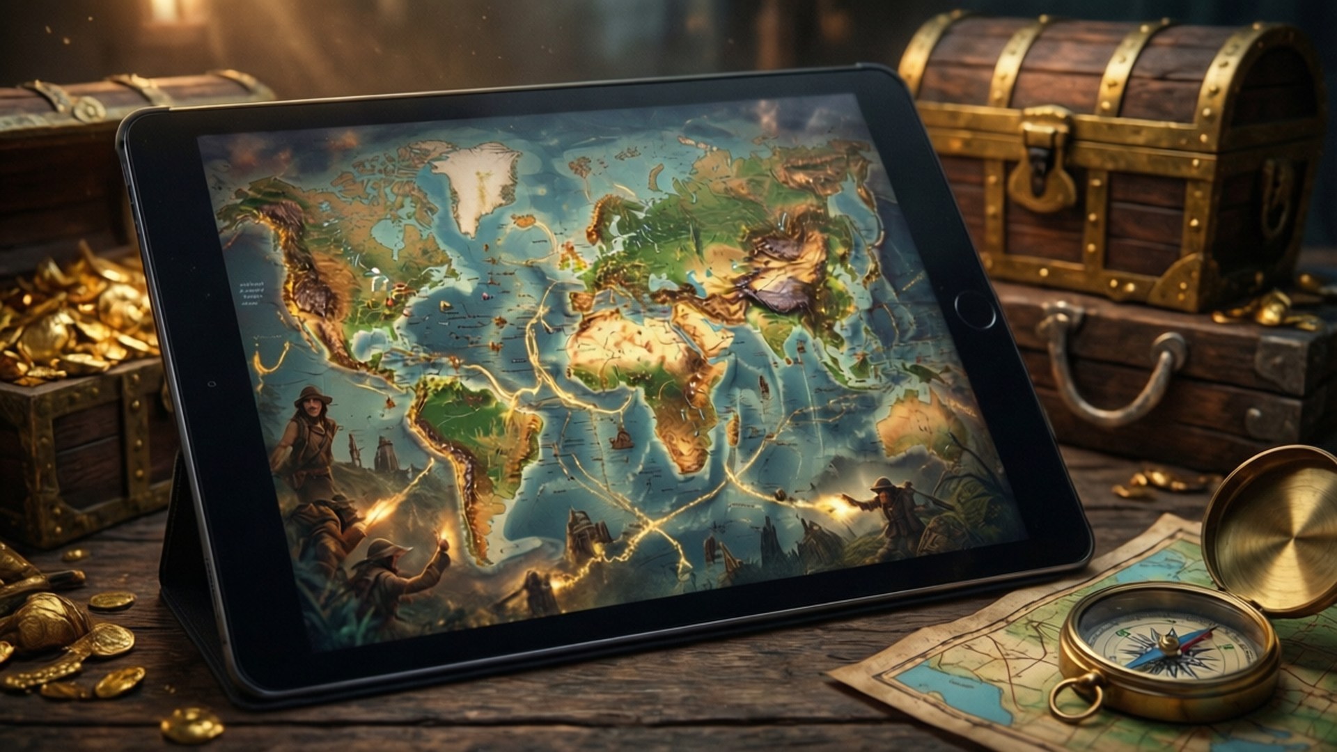 Adventure Map Tablet by Wallpapers.art Studio