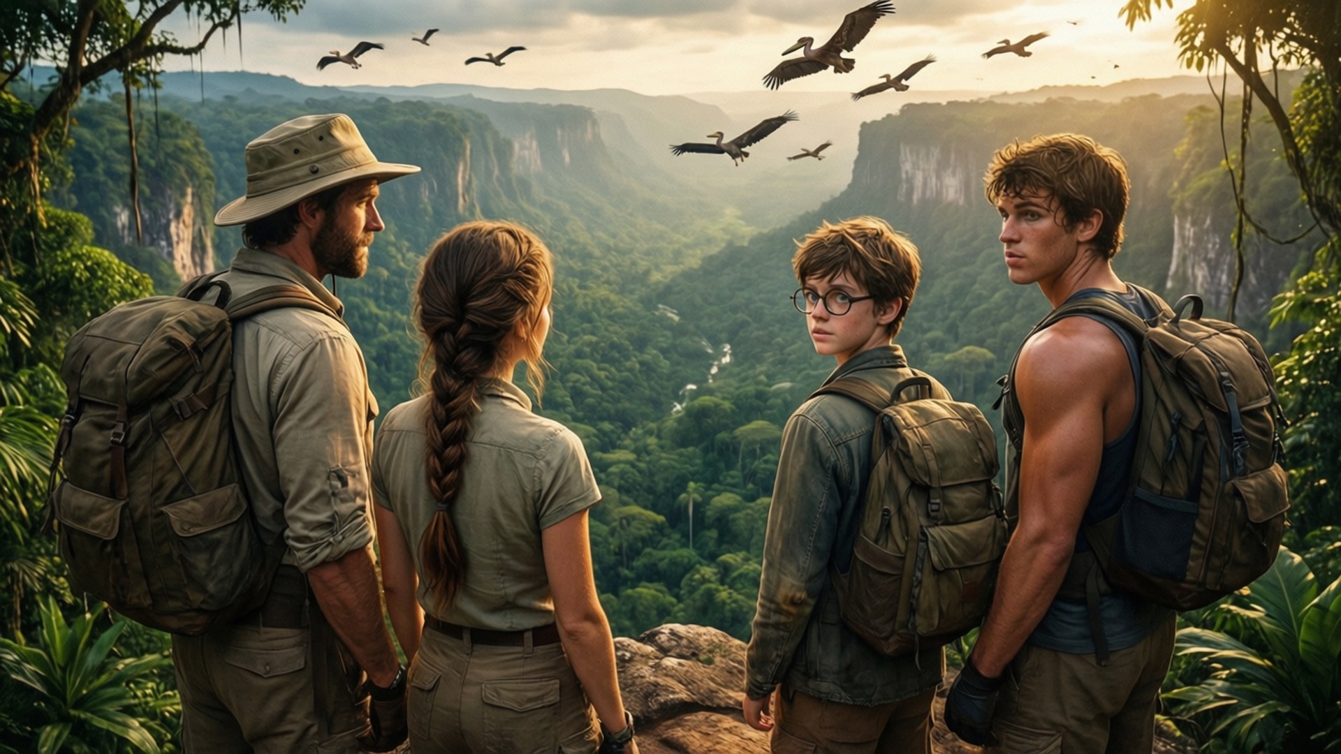 Adventurers on the Edge by Wallpapers.art Studio