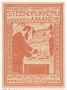 Advertentie van Steendrukkerij voorheen Amand