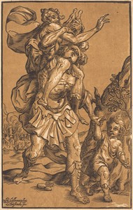 Aeneas Saving His Father from Troy