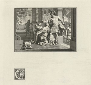 Aeneas vlucht uit het brandende Troje