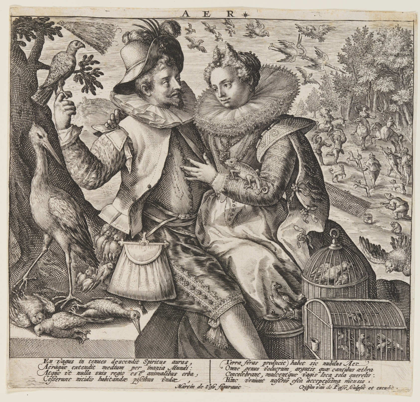 Aer (Air), from The Elements by Unknown artist