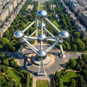Aerial Atomium