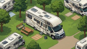 Aerial Campsite View