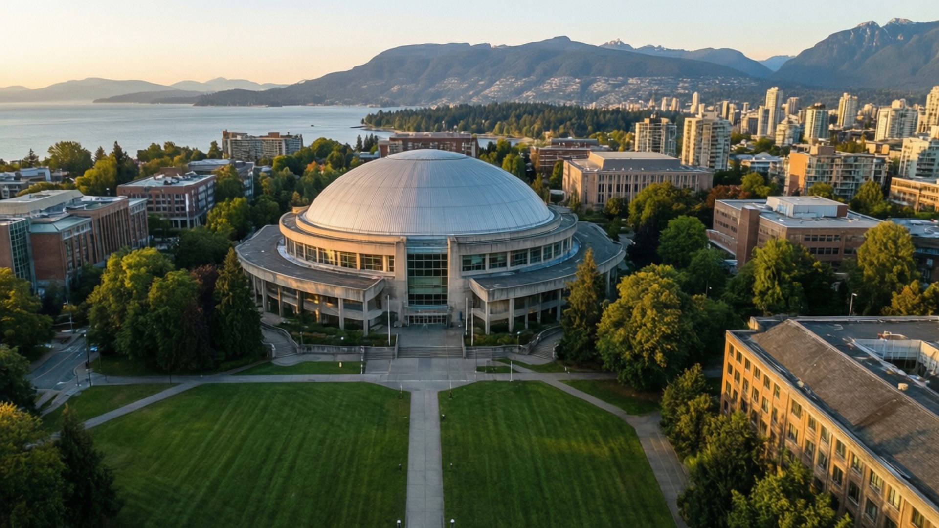 Aerial Campus Panorama by Wallpapers.art Studio