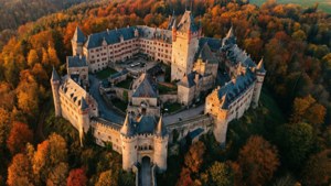 Aerial Castle Autumn