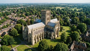 Aerial Cathedral View