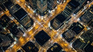 Aerial City Grid