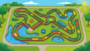 Aerial Colorful Course