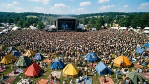 Aerial Crowd View
