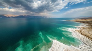 Aerial Dead Sea Contrast