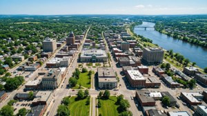 Aerial Downtown Moncton